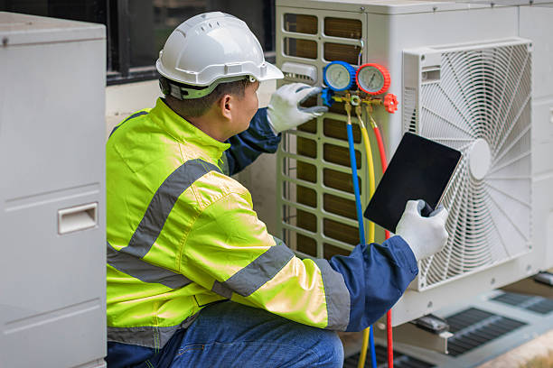 Professional Hvac technician working in Blakely, PA